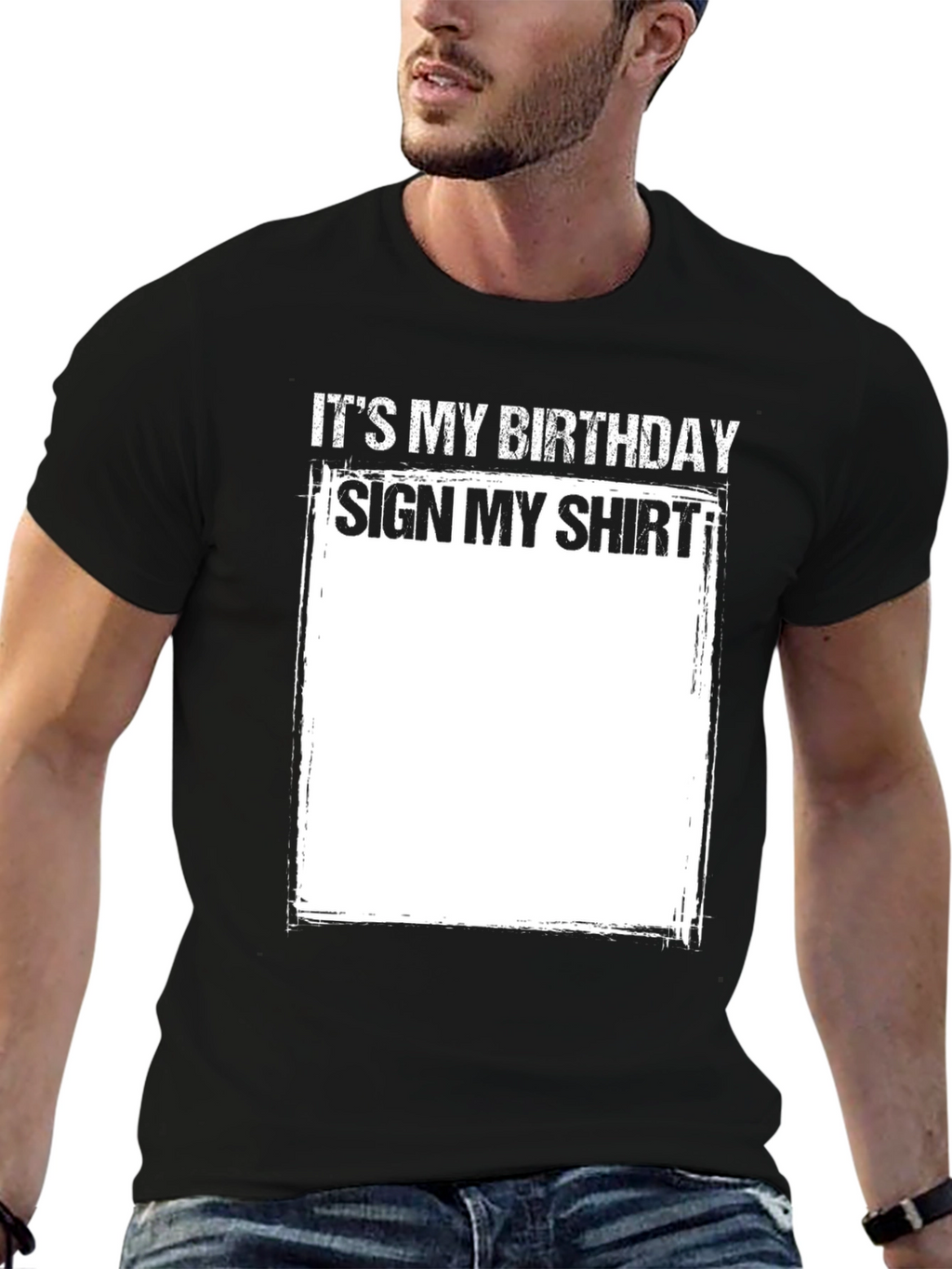 Birthday Sign My Shirt Tee - Fun Party Gift