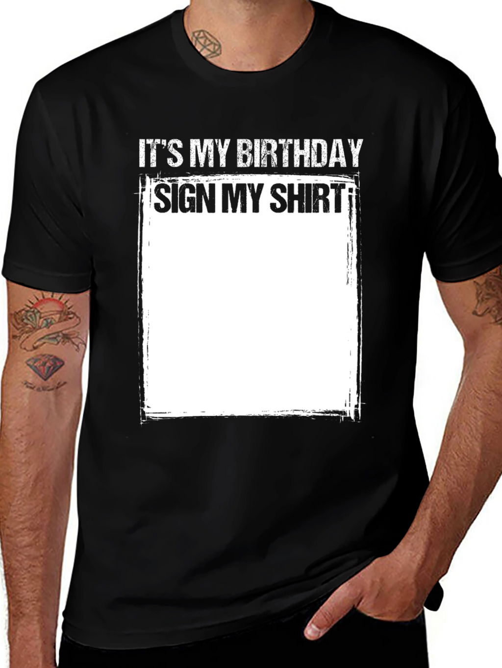 Birthday Sign My Shirt Tee - Fun Party Gift