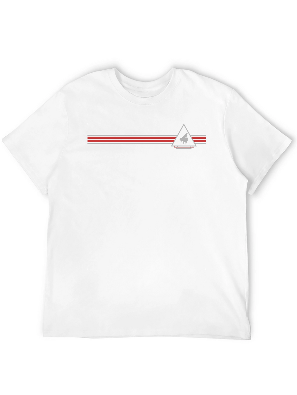 Piano Triangle Graphic Tee - Black Cotton Blend