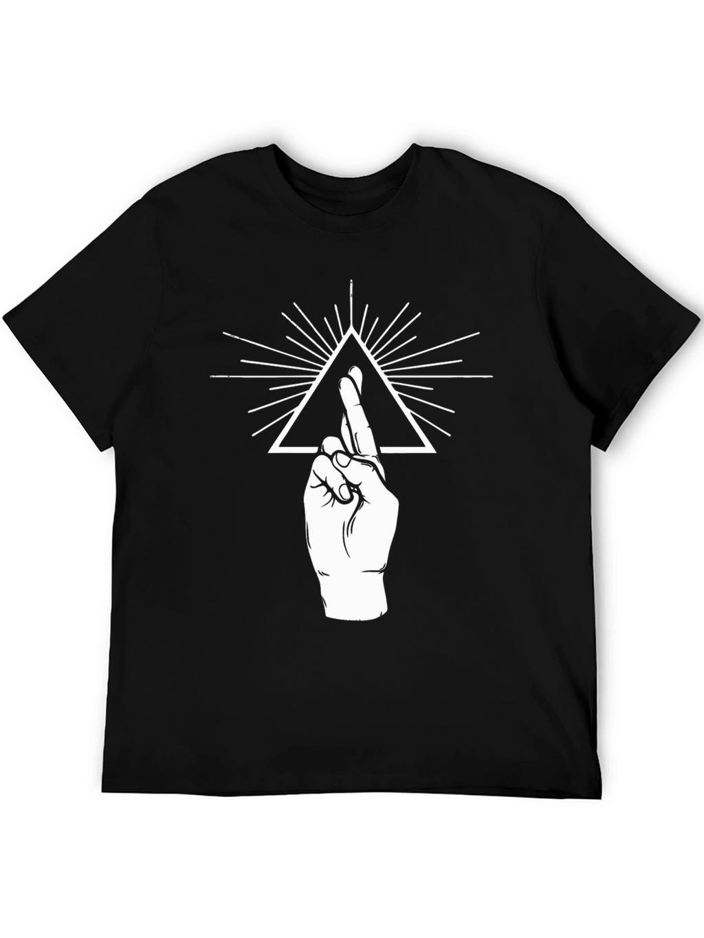 Symbolic Graphic Print Tee - Black