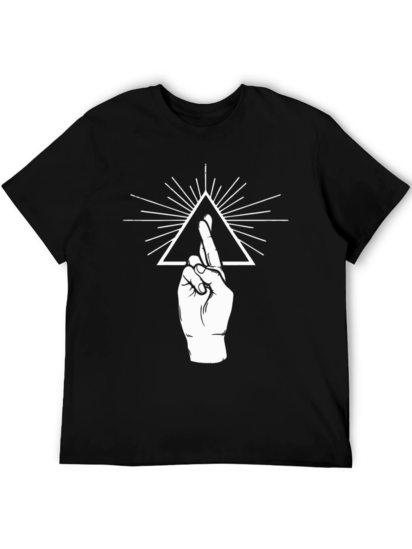 Symbolic Graphic Print Tee - Black