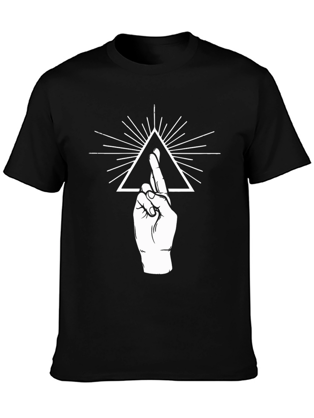 Symbolic Graphic Print Tee - Black