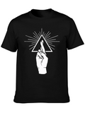 Symbolic Graphic Print Tee - Black