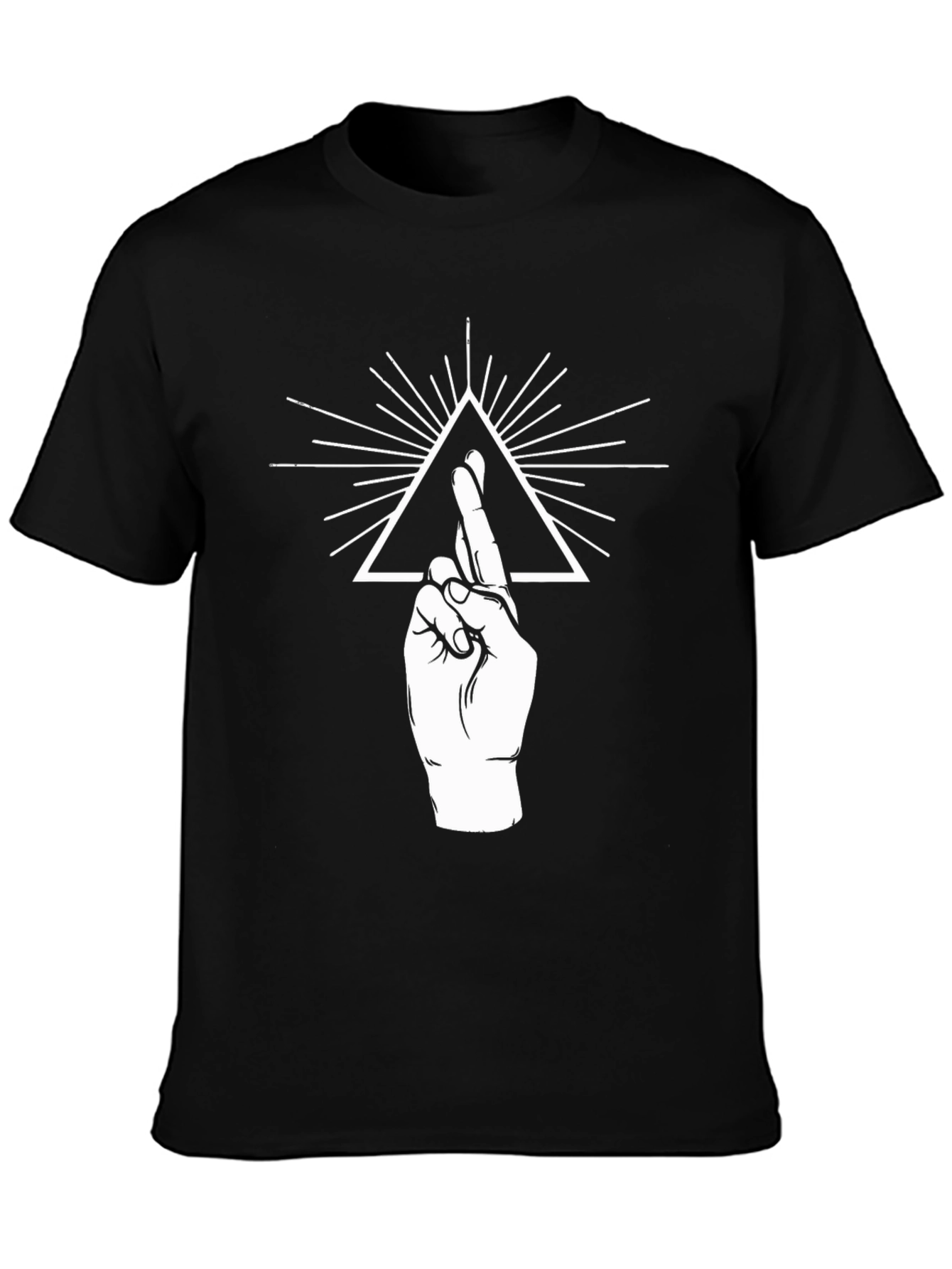 Symbolic Graphic Print Tee - Black