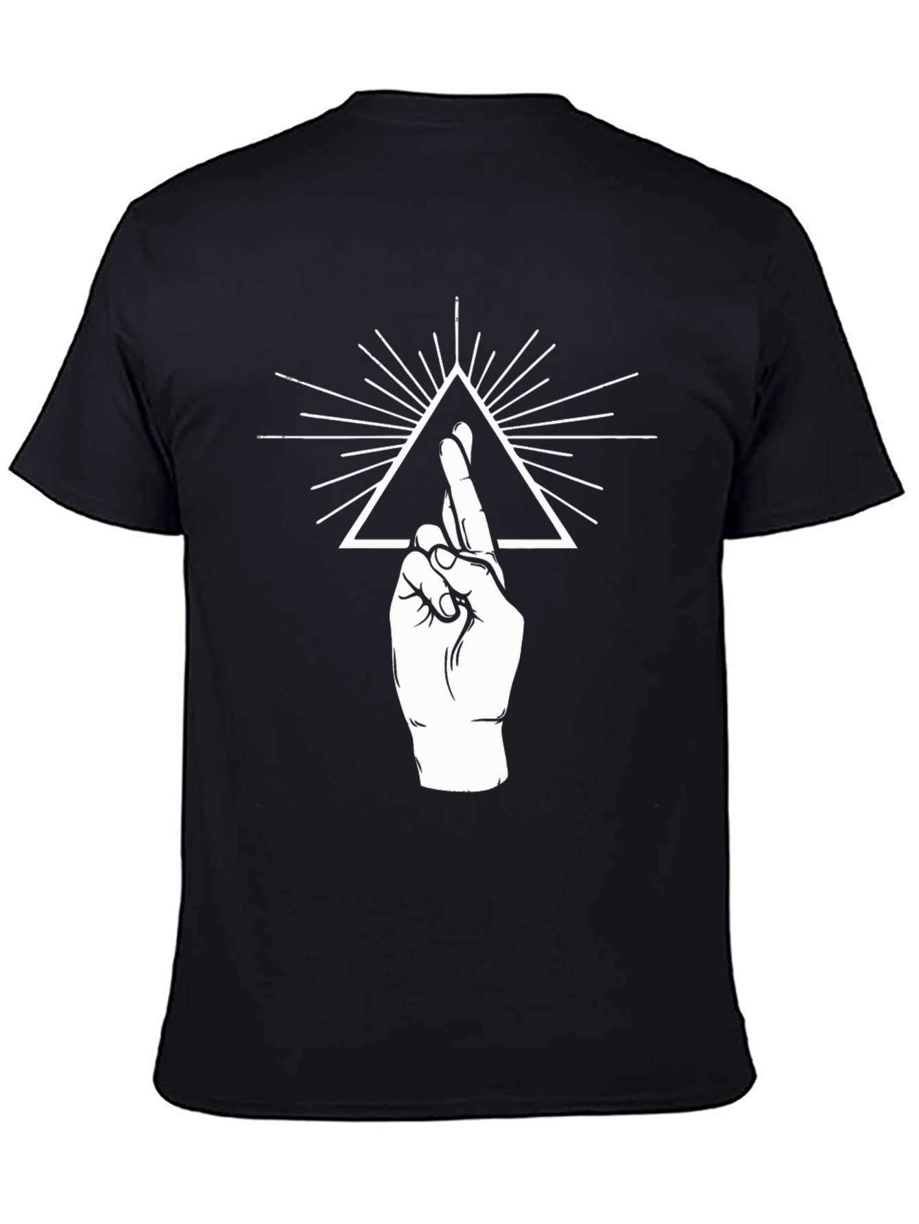 Symbolic Graphic Print Tee - Black