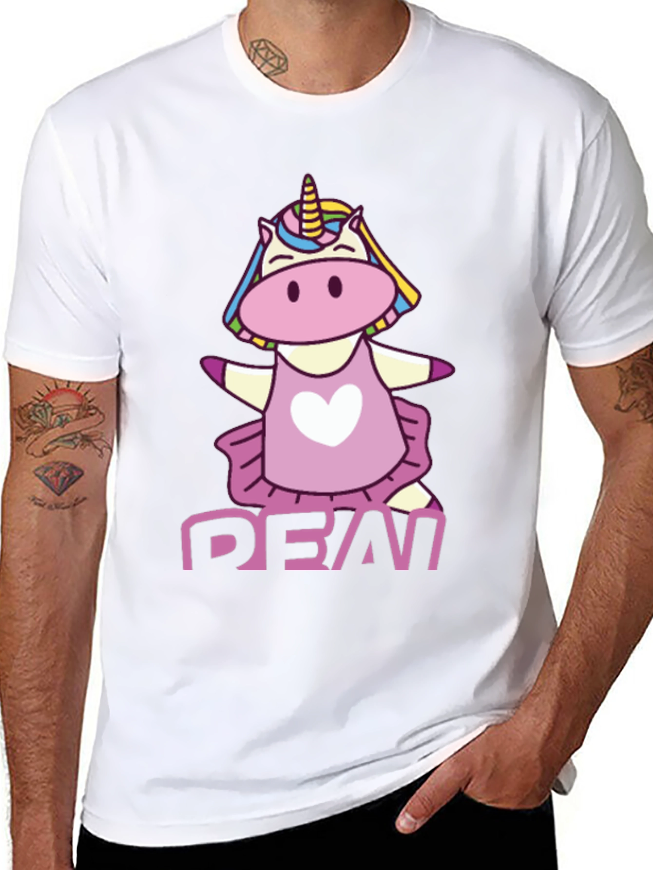 Unicorn Demi Graphic Black T-Shirt