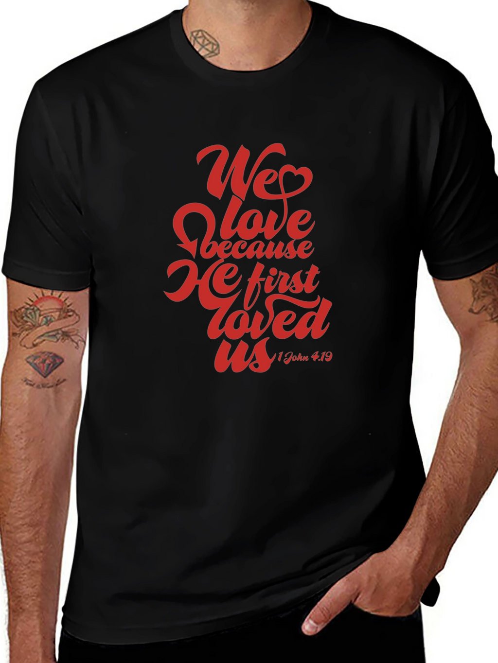 We Love Graphic Tee - Christian Faith T-Shirt