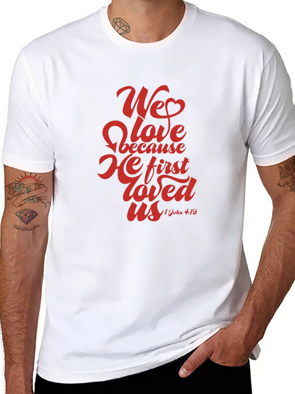 We Love Graphic Tee - Christian Faith T-Shirt
