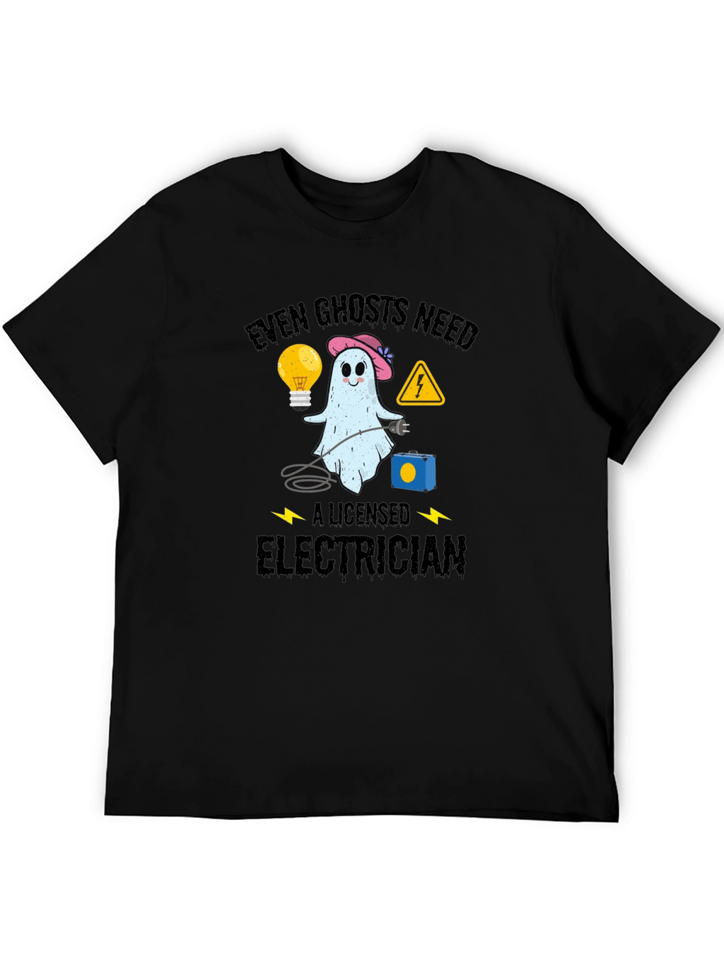 Even Ghosts Need Electrician T-Shirt - Funny Halloween