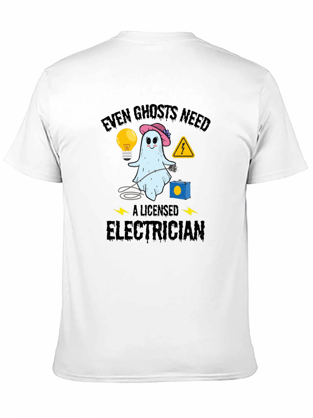 Even Ghosts Need Electrician T-Shirt - Funny Halloween