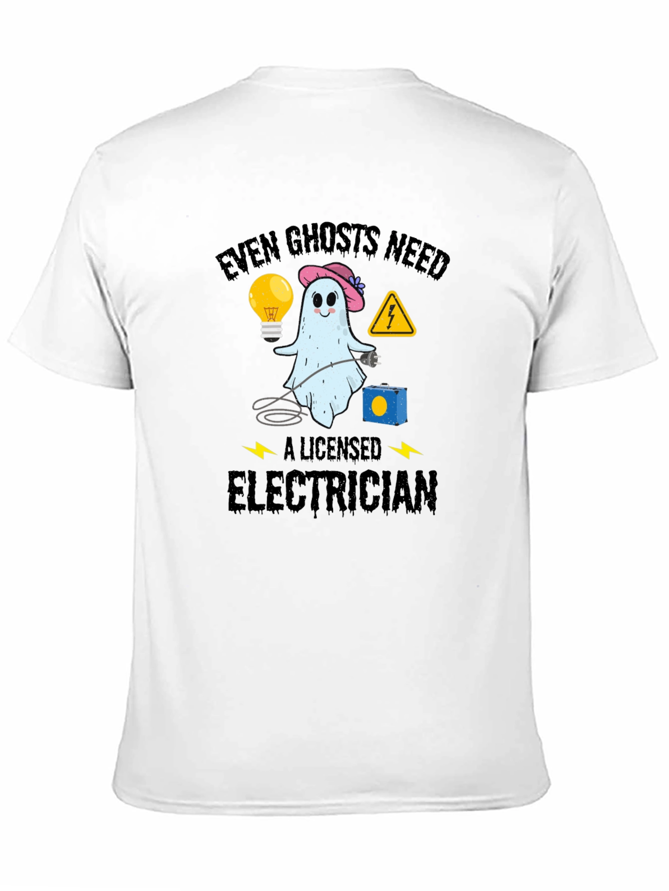 Even Ghosts Need Electrician T-Shirt - Funny Halloween