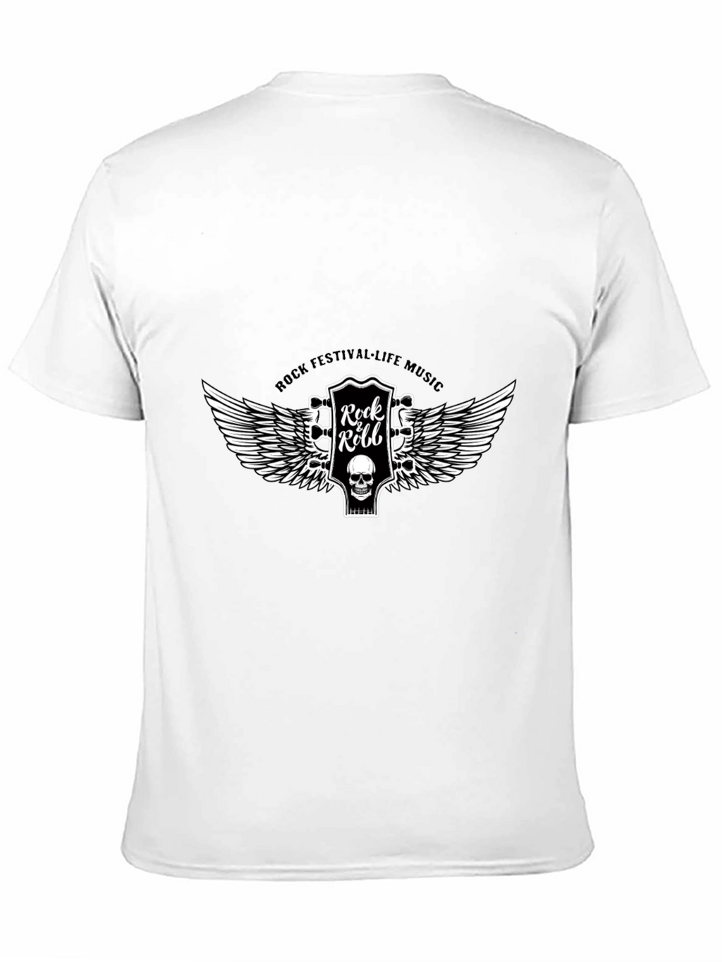 Rock Festival Black Graphic T-Shirt