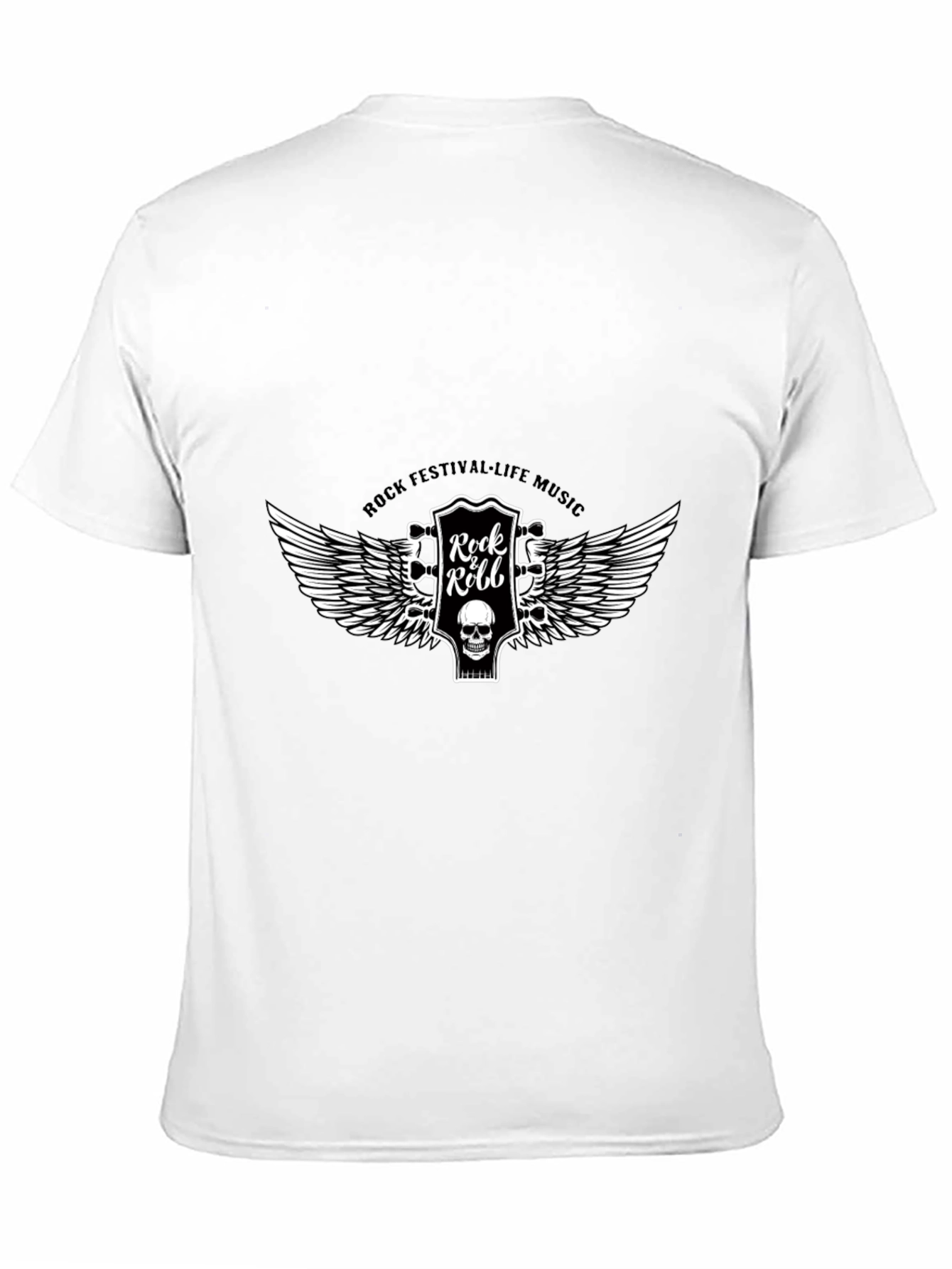 Rock Festival Black Graphic T-Shirt