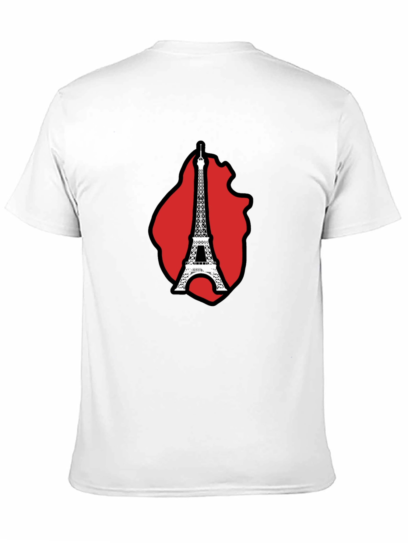 Paris Eiffel Tower Graphic Tee - Black