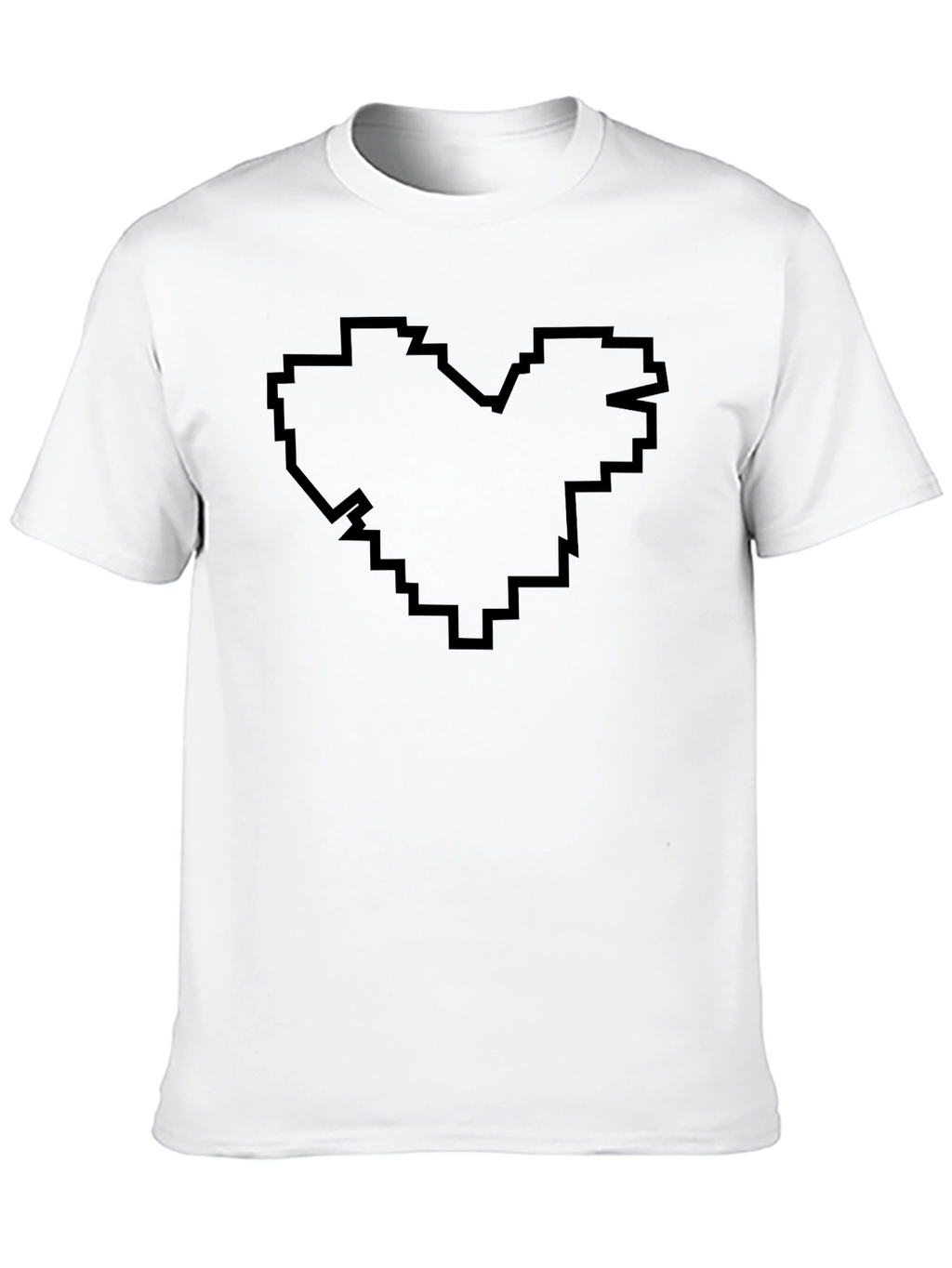 Pixel Heart Black T-Shirt - Gamer Style