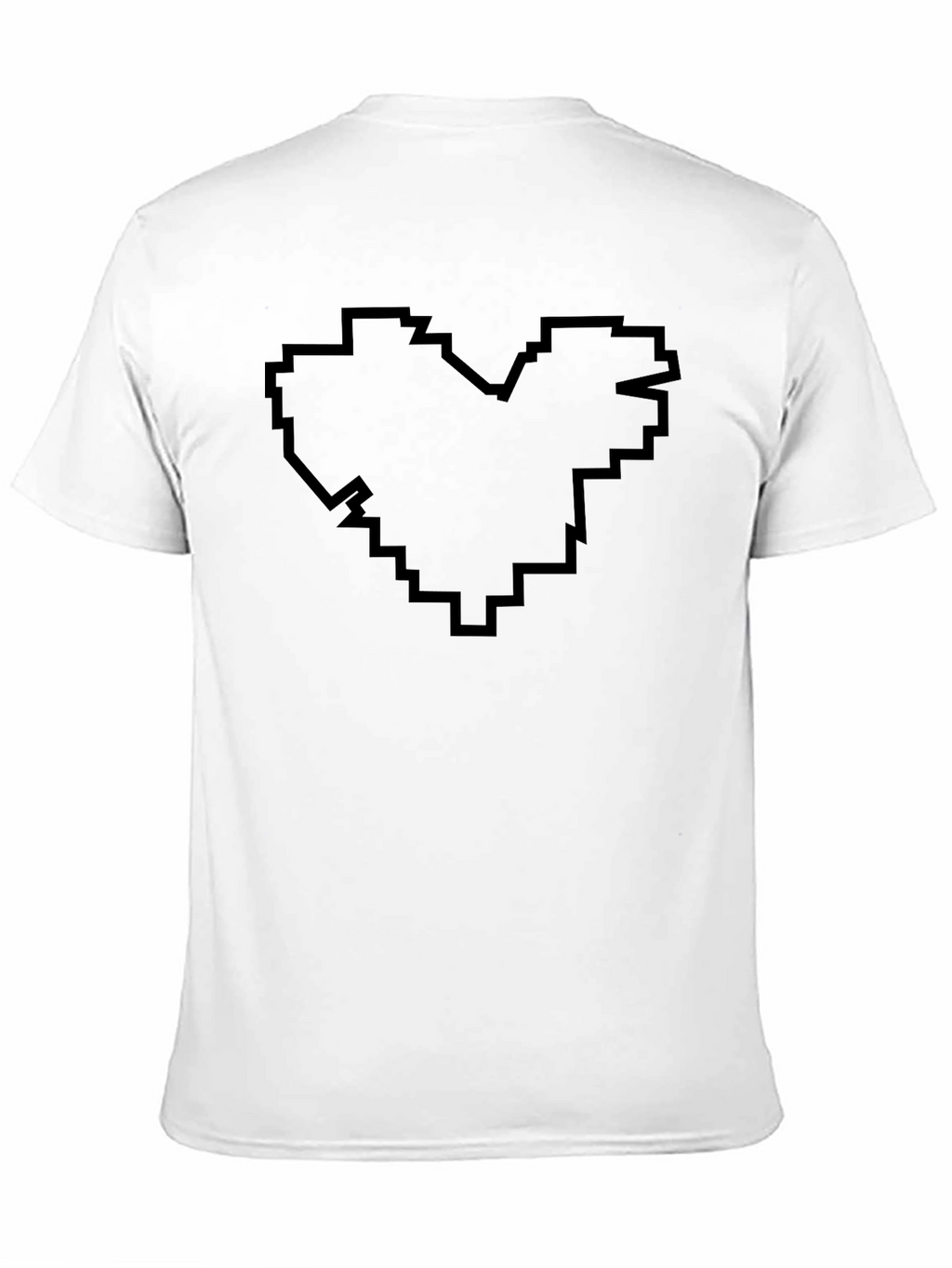 Pixel Heart Black T-Shirt - Gamer Style
