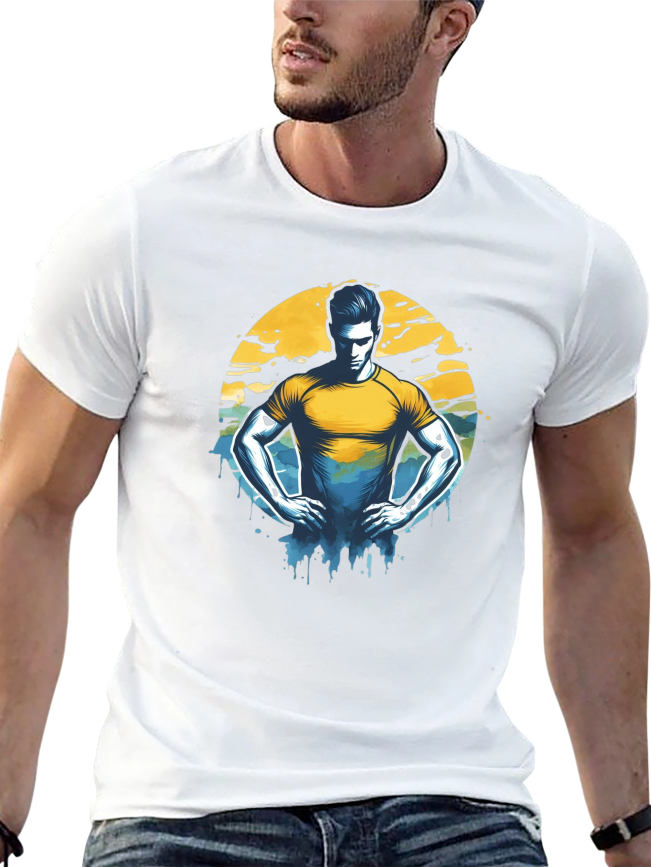Graphic T-Shirt - Man Illustration