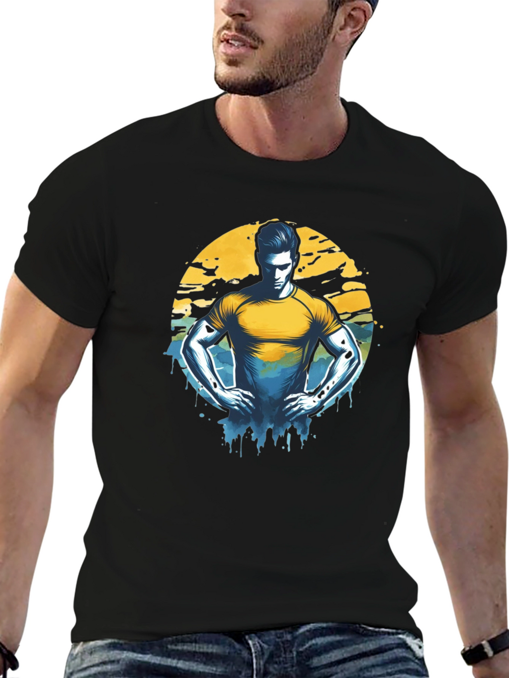 Graphic T-Shirt - Man Illustration