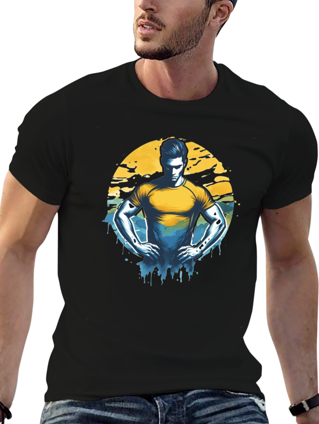 Graphic T-Shirt - Man Illustration