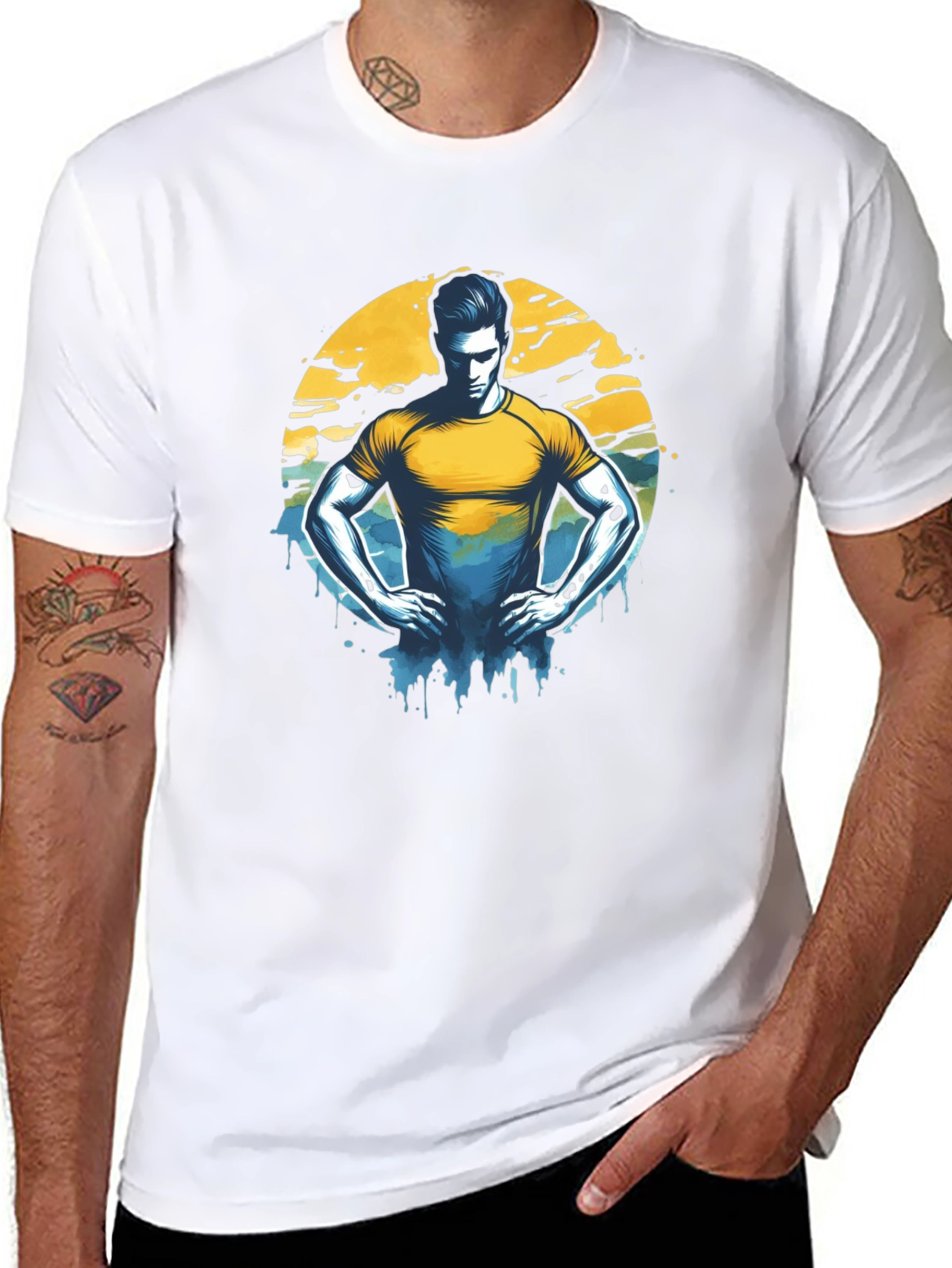 Graphic T-Shirt - Man Illustration