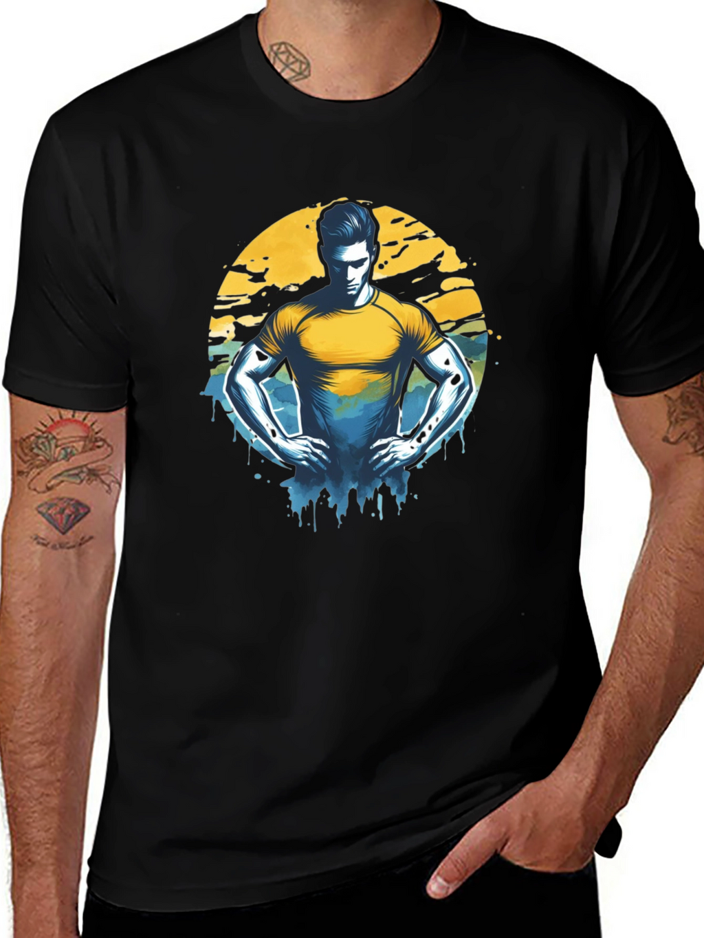 Graphic T-Shirt - Man Illustration