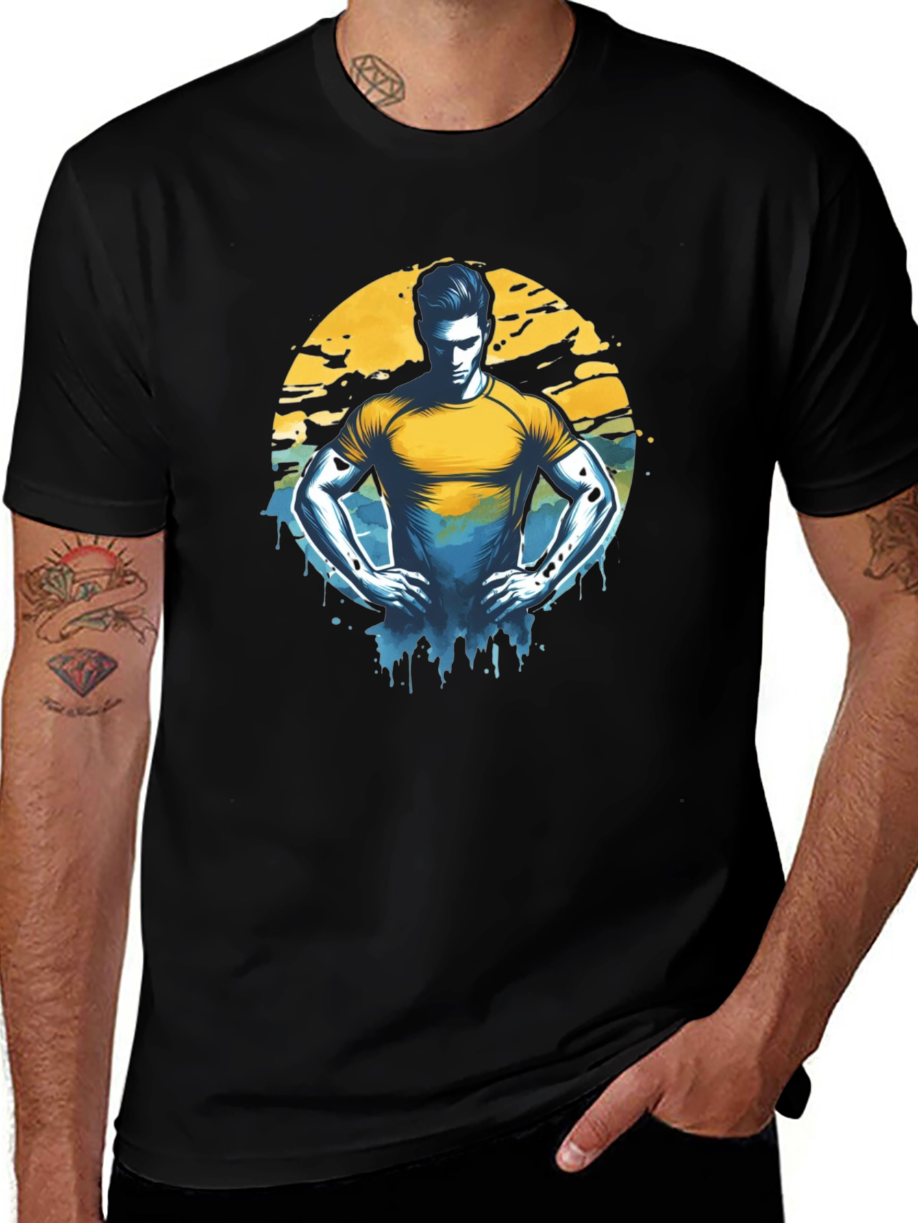 Graphic T-Shirt - Man Illustration