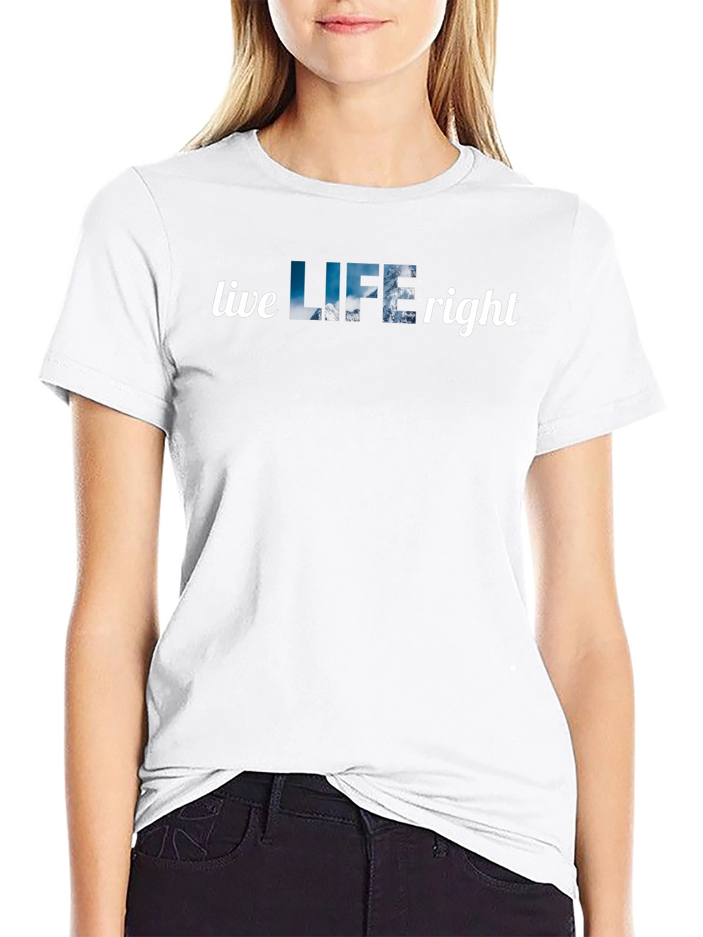 Live LIFE Right Black T-Shirt