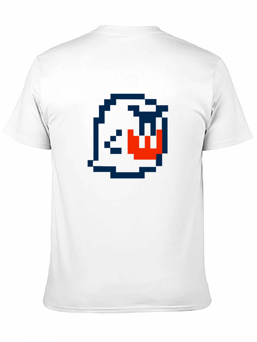 Pixelated Ghost Graphic Tee - Retro Gaming Style