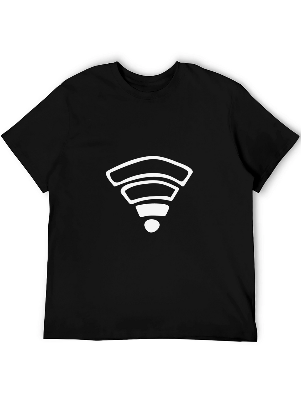Wireless Icon Tee - Modern Black T-Shirt