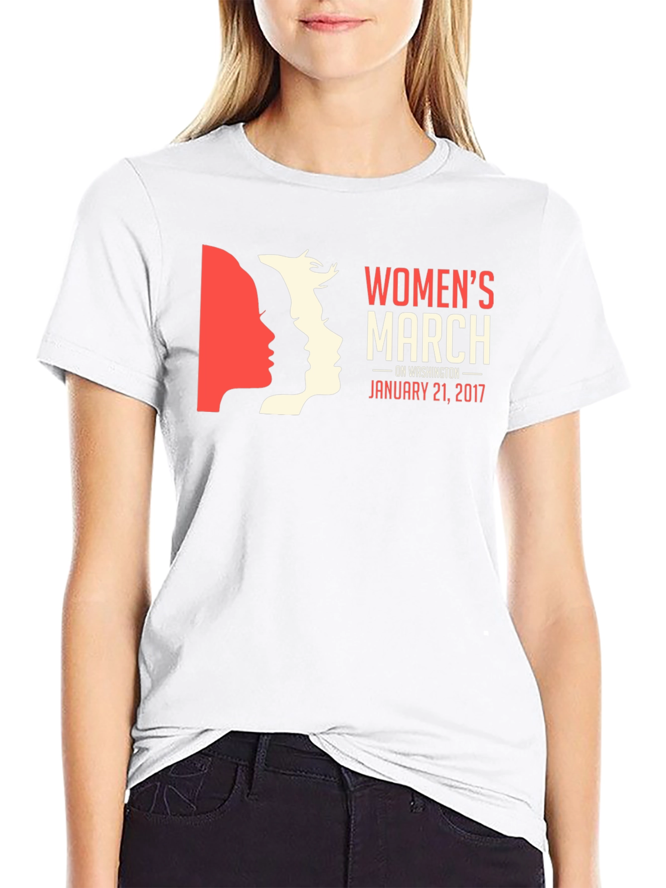 Womens March T-Shirt - January 21 2017