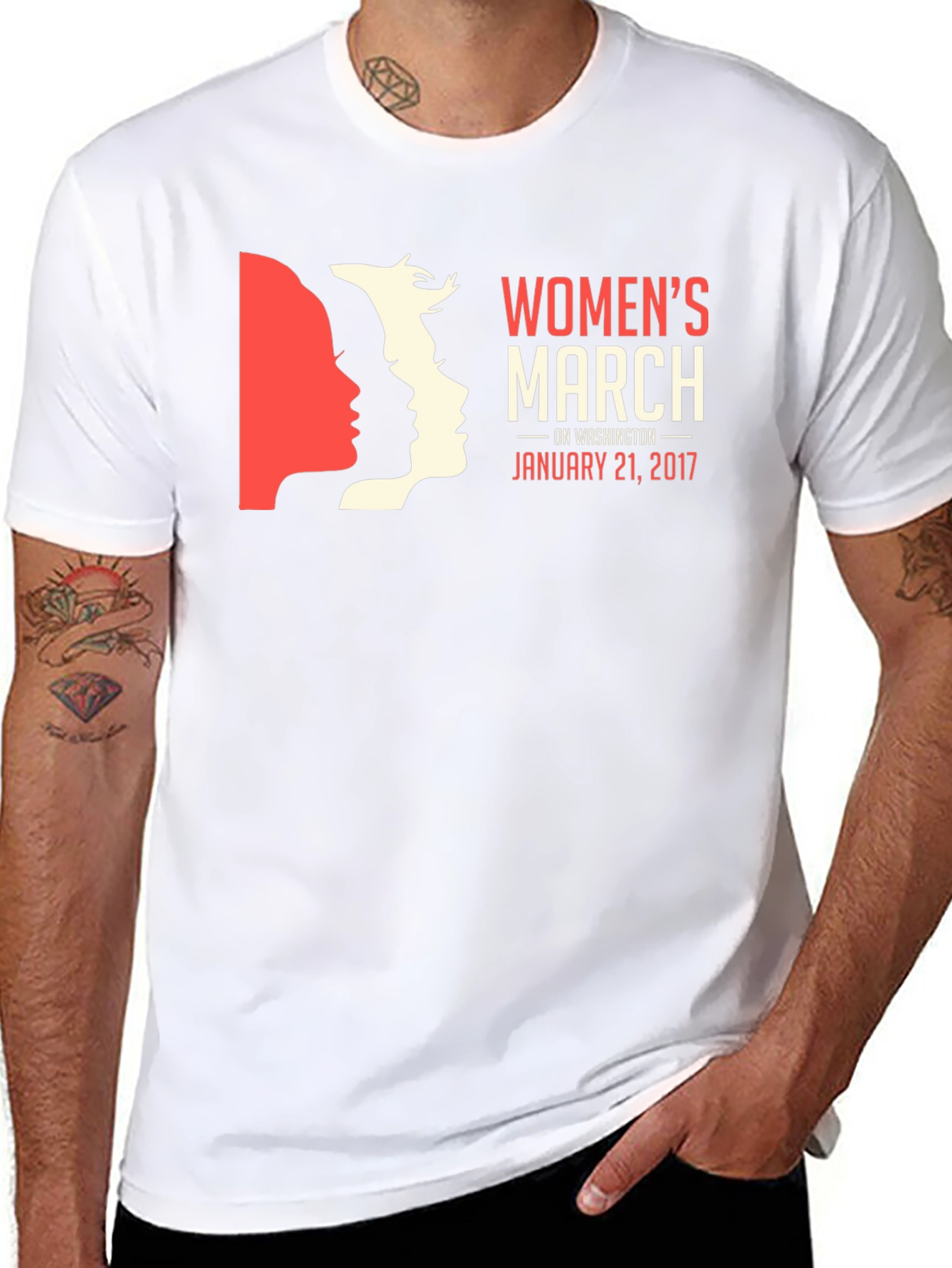 Womens March T-Shirt - January 21 2017