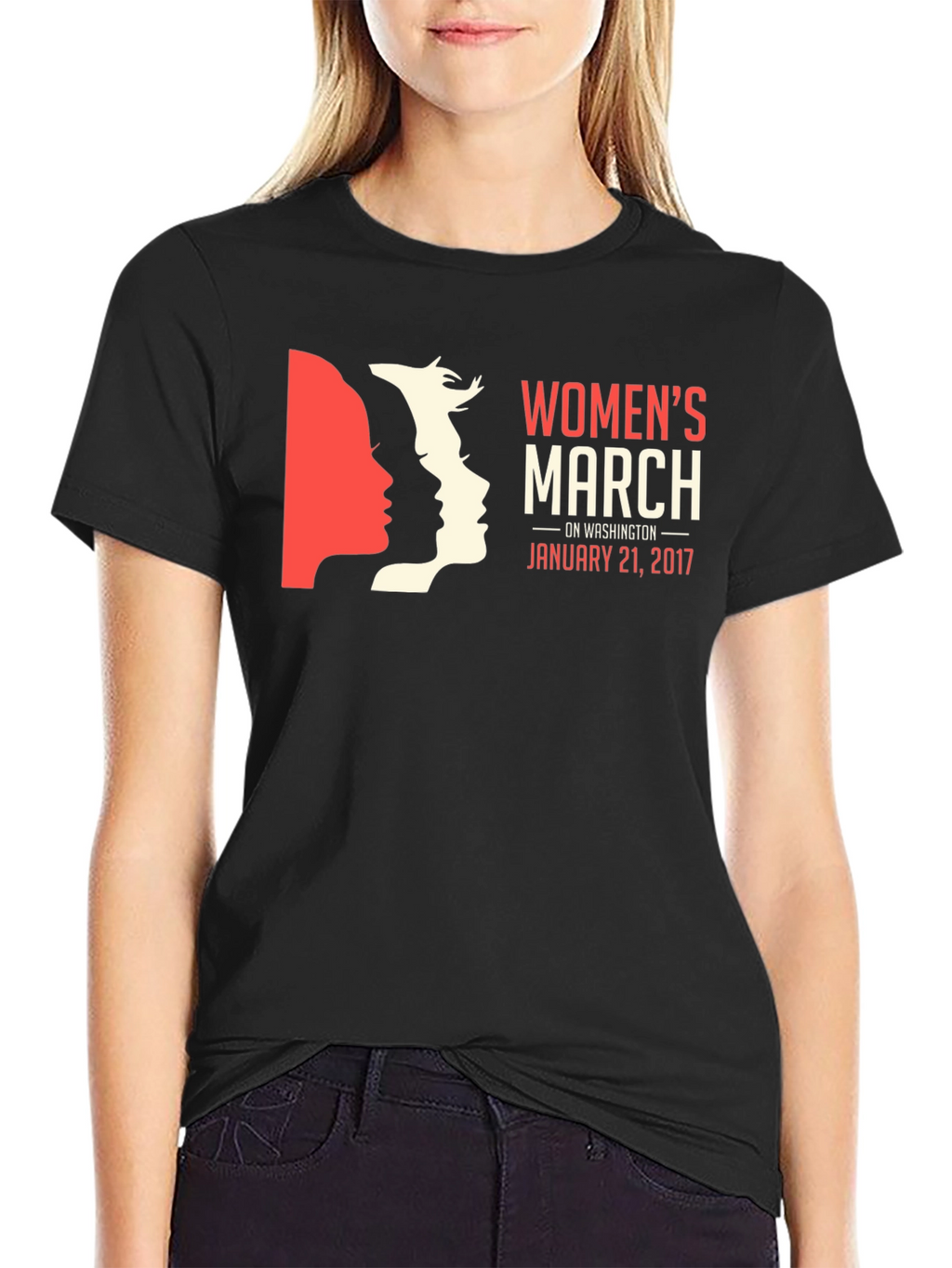 Womens March T-Shirt - January 21 2017