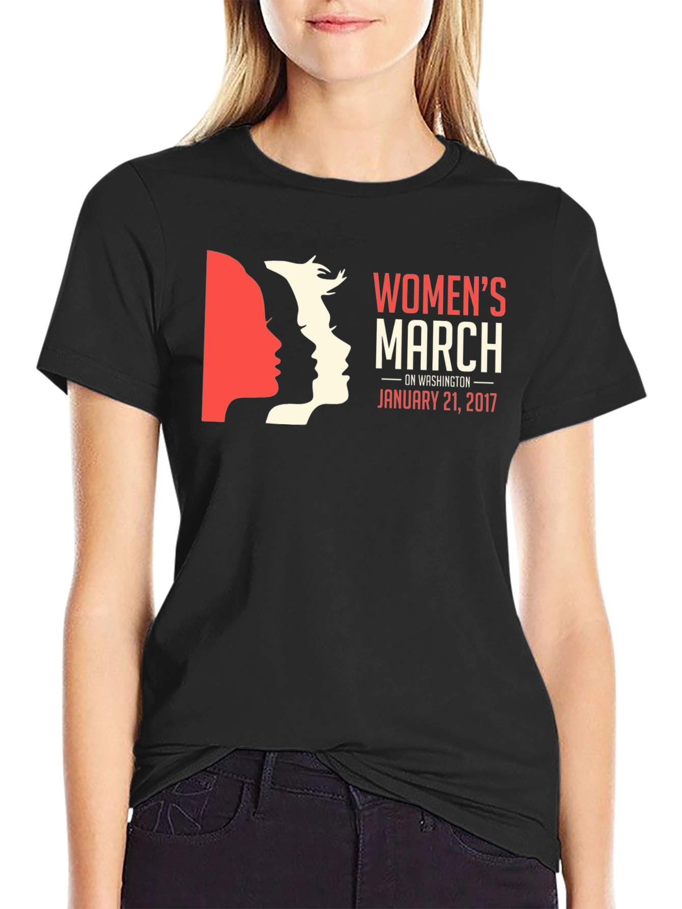 Womens March T-Shirt - January 21 2017