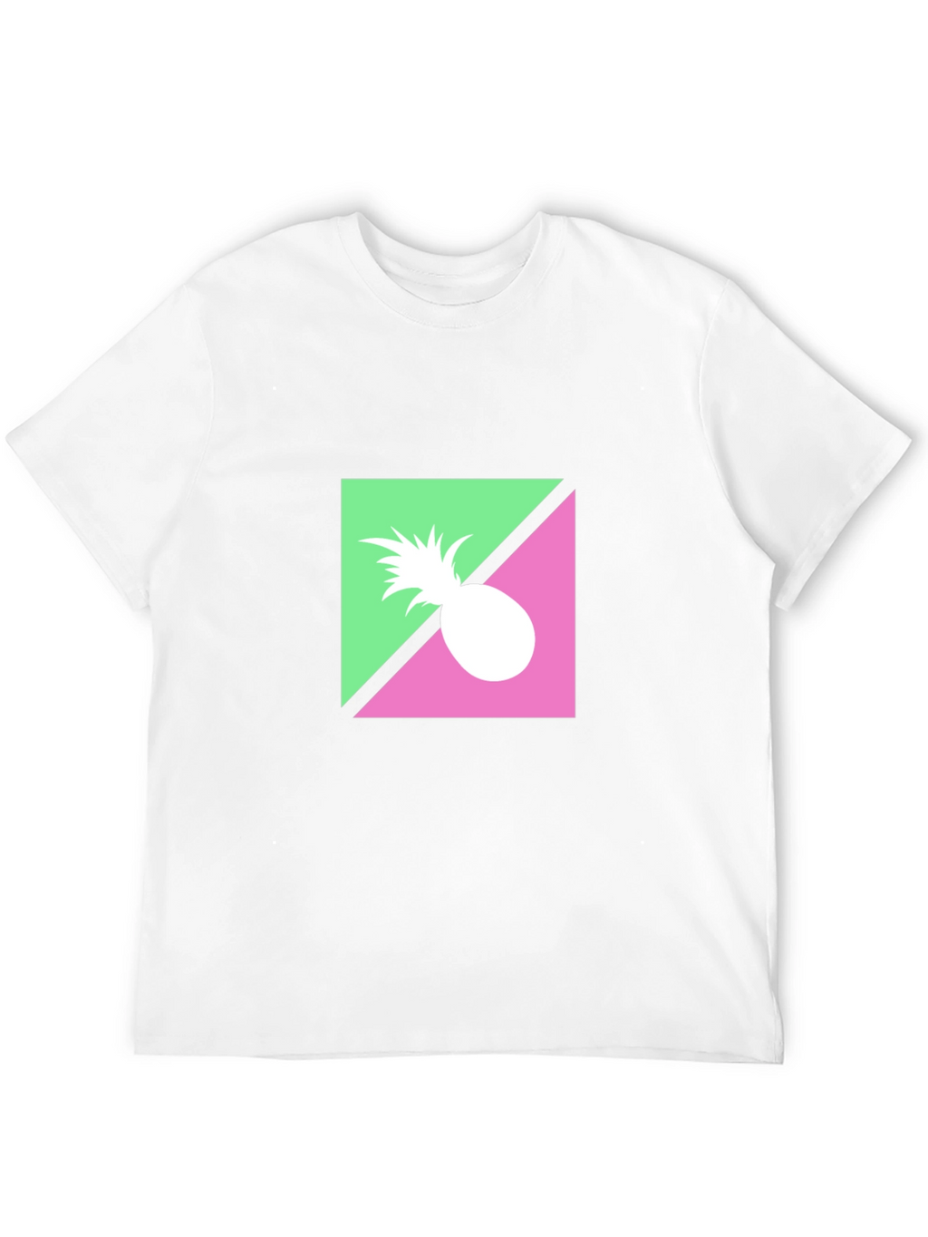 Retro Pineapple Graphic Black T-Shirt