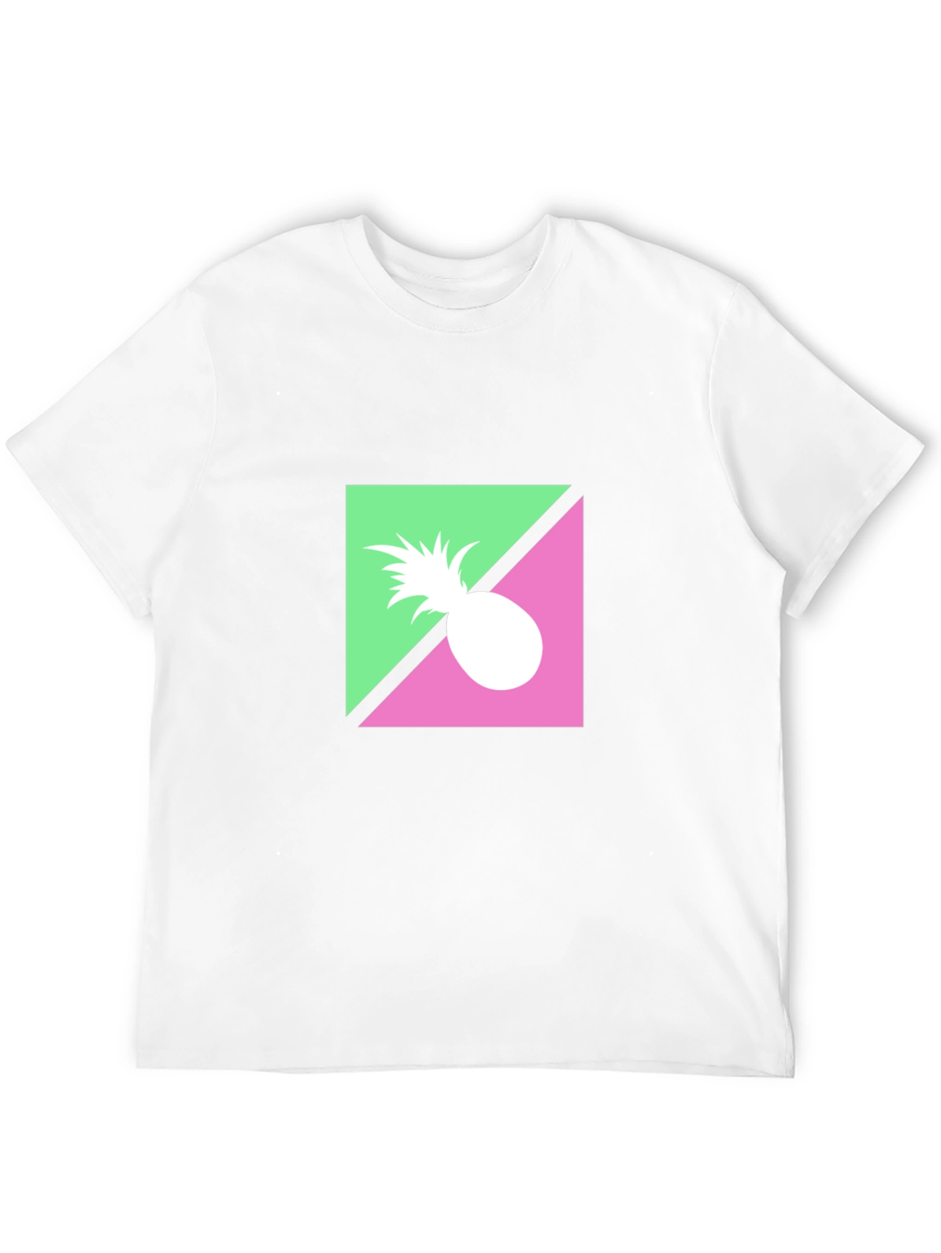 Retro Pineapple Graphic Black T-Shirt