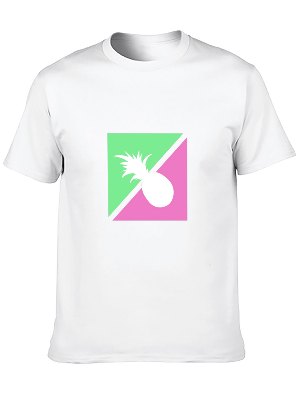 Retro Pineapple Graphic Black T-Shirt