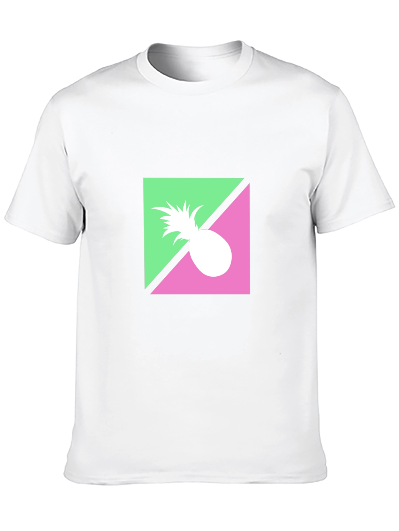 Retro Pineapple Graphic Black T-Shirt