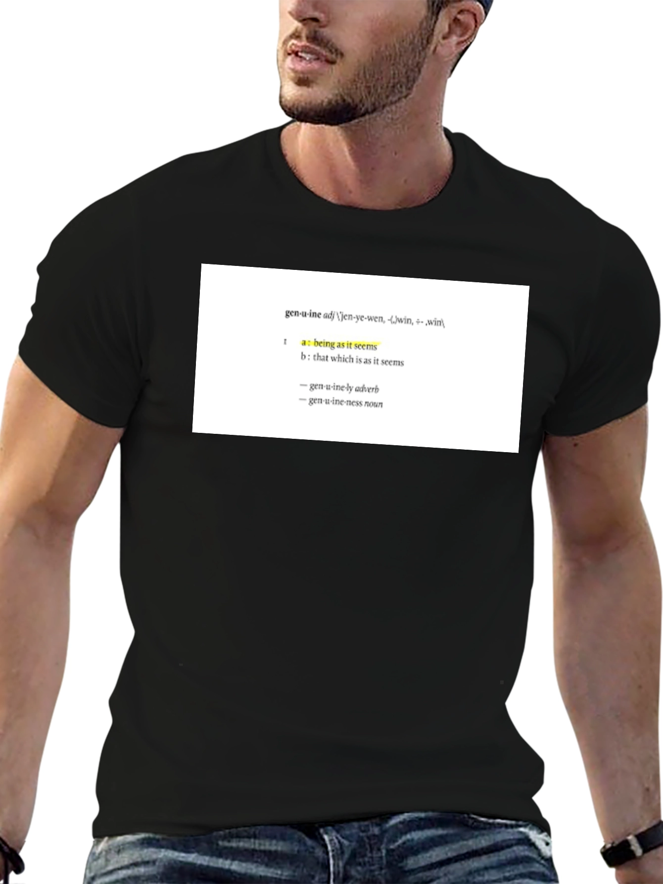 Genuine Definition T-Shirt - Unisex Black Tee