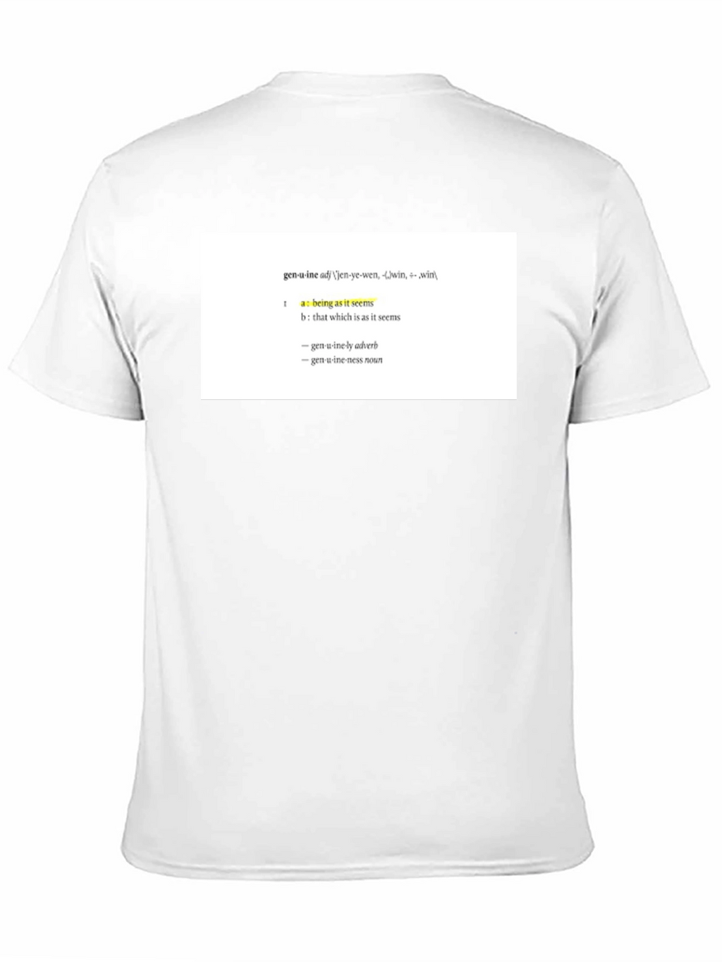 Genuine Definition T-Shirt - Unisex Black Tee