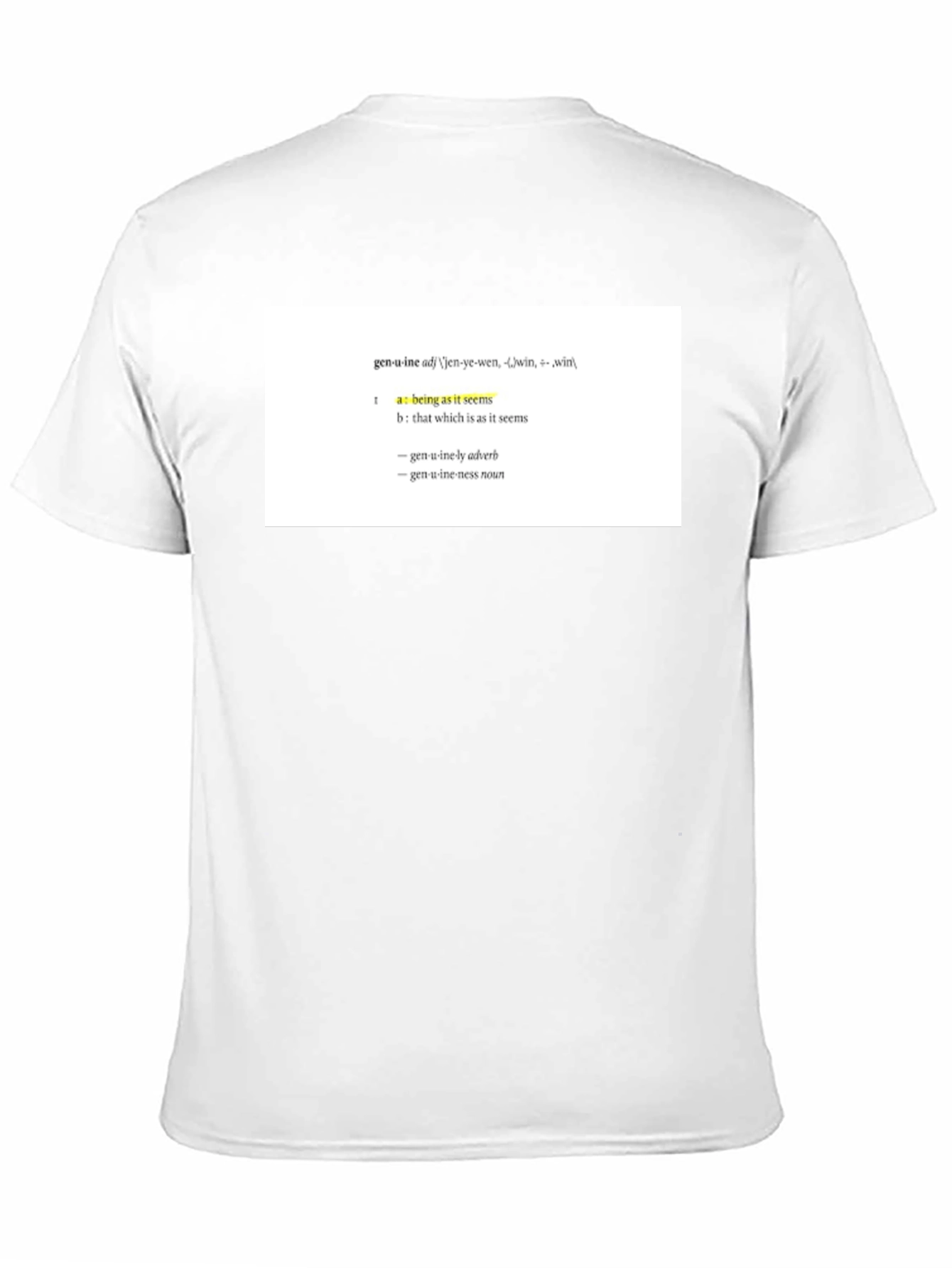 Genuine Definition T-Shirt - Unisex Black Tee