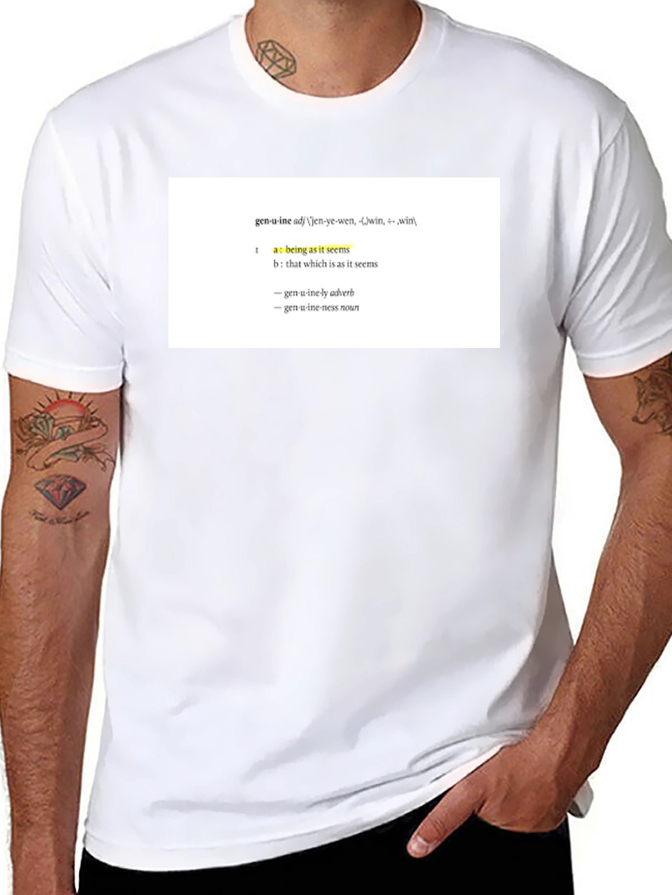 Genuine Definition T-Shirt - Unisex Black Tee