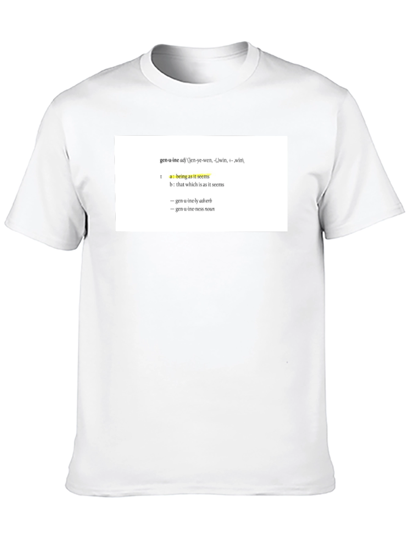 Genuine Definition T-Shirt - Unisex Black Tee