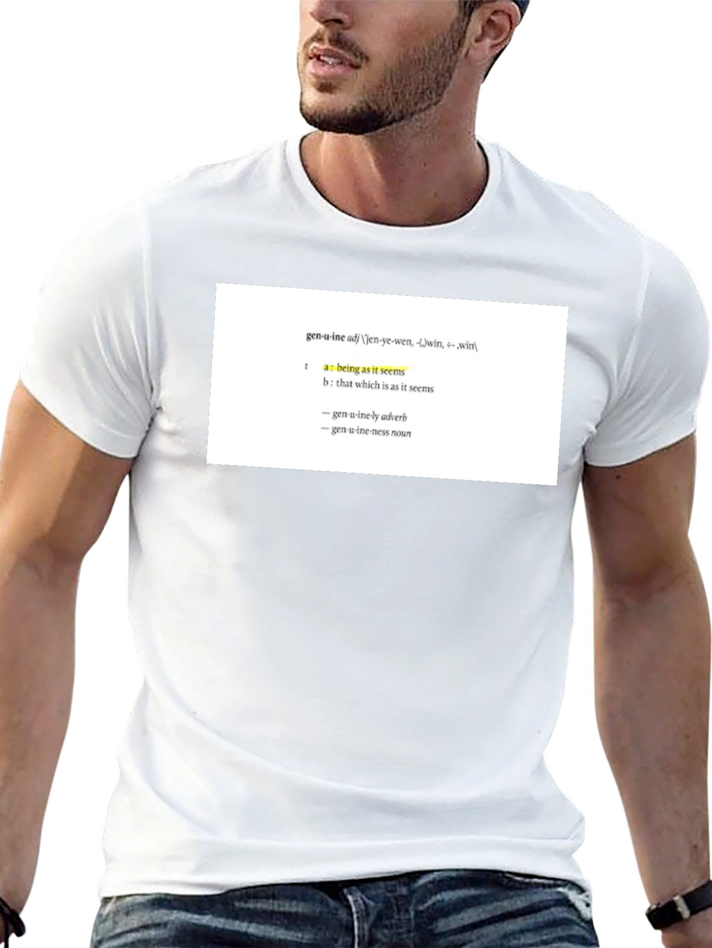 Genuine Definition T-Shirt - Unisex Black Tee