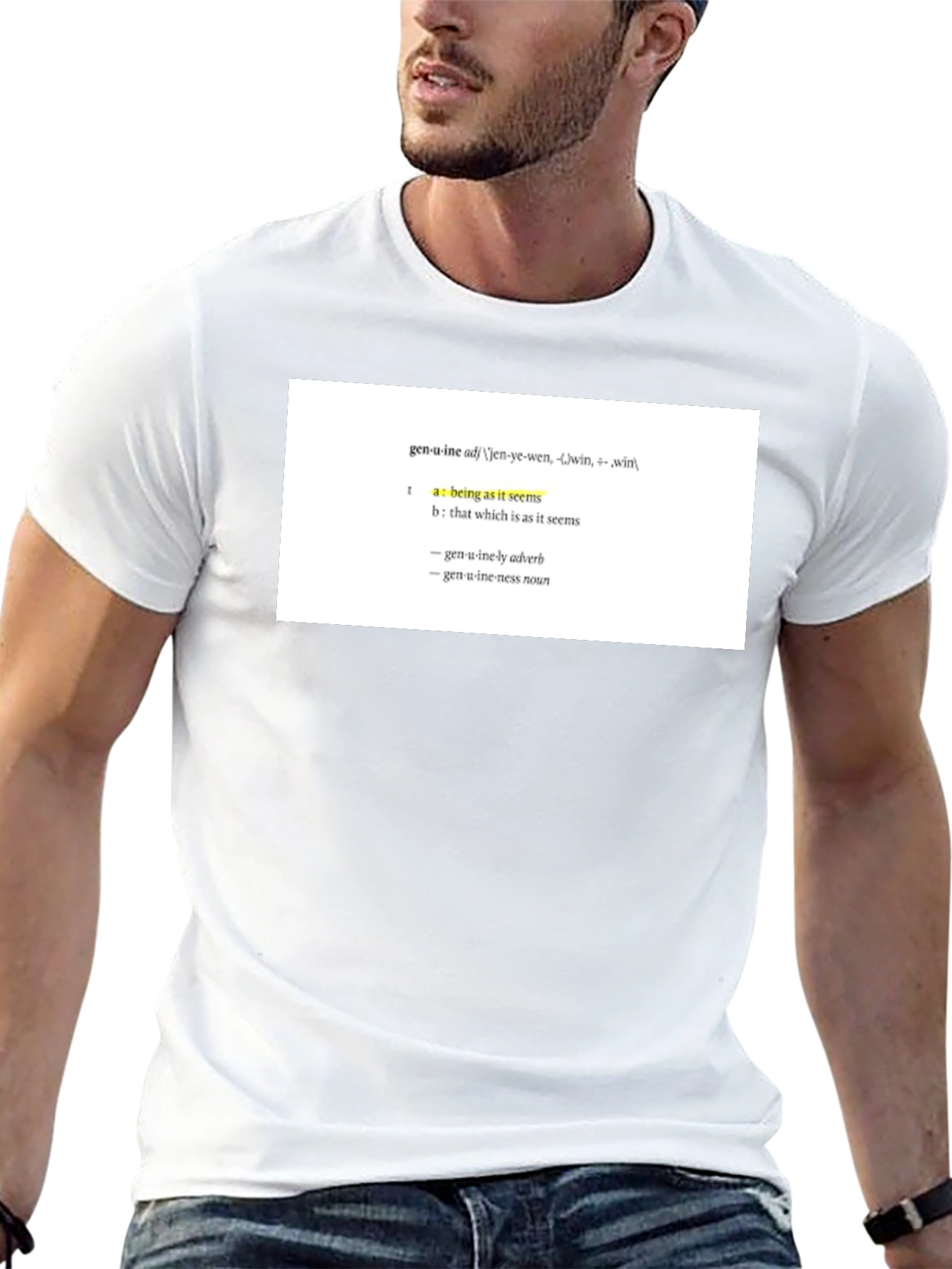 Genuine Definition T-Shirt - Unisex Black Tee