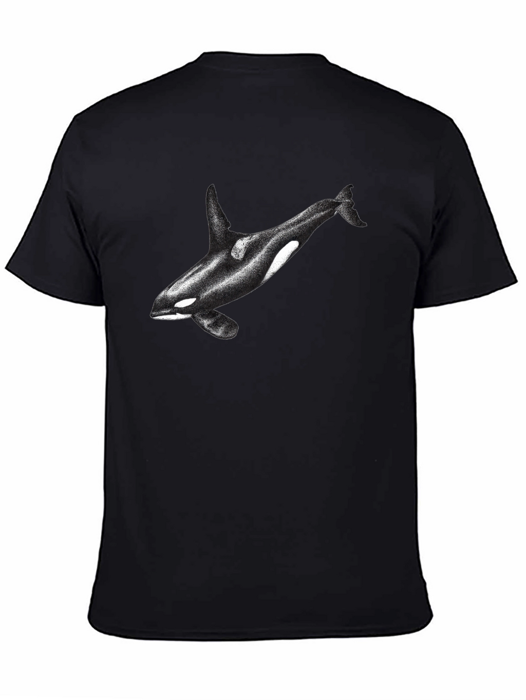Orca Graphic Tee - Black Cotton Blend