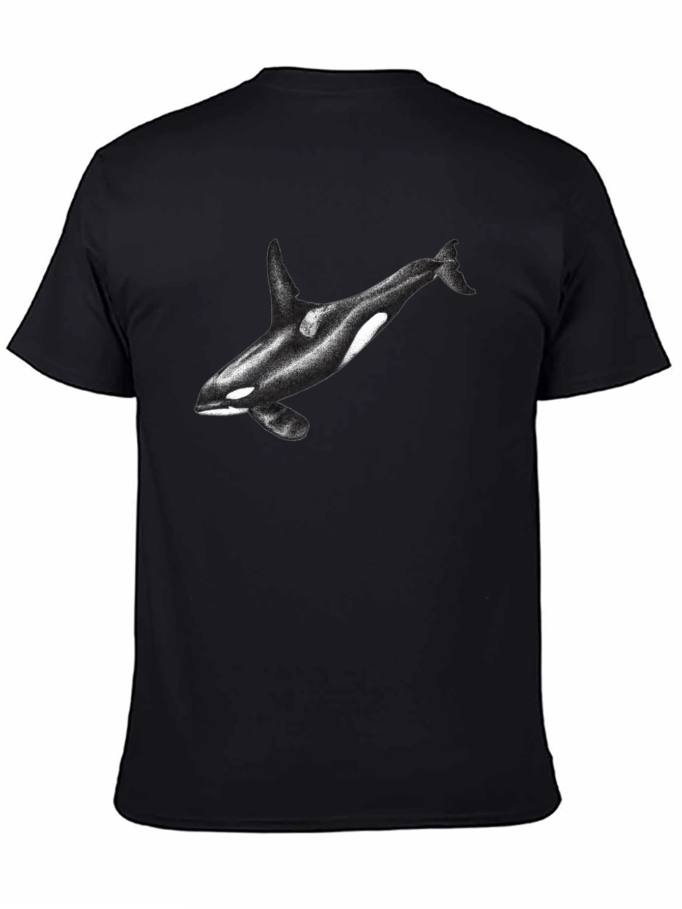 Orca Graphic Tee - Black Cotton Blend