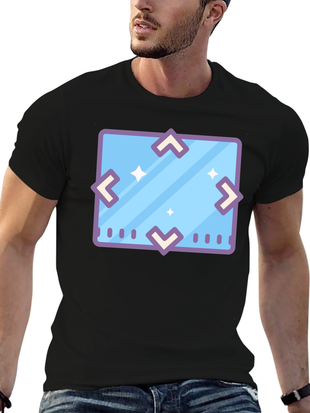 Geometric Icon Tee - Modern Graphic Print Shirt