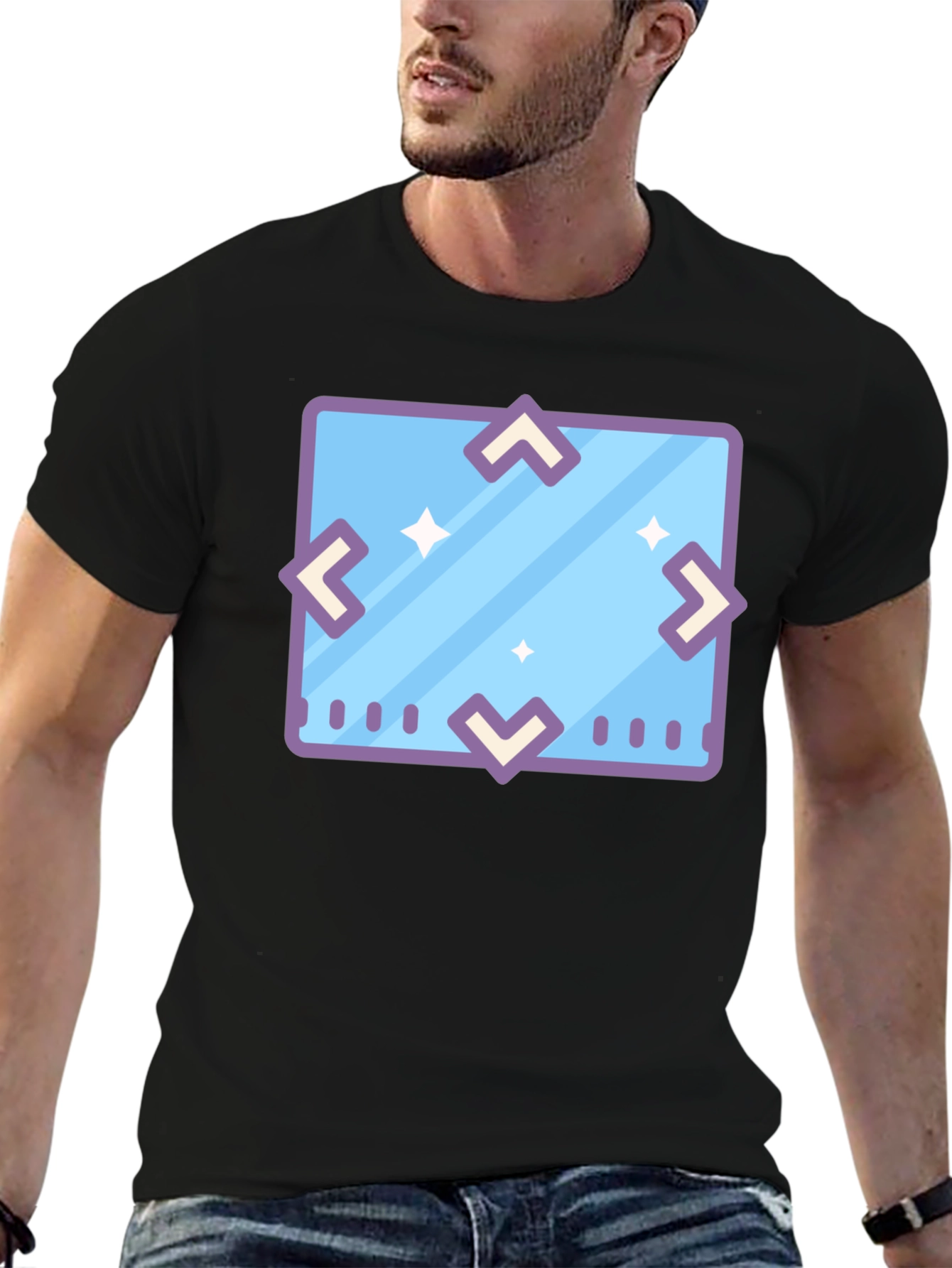 Geometric Icon Tee - Modern Graphic Print Shirt