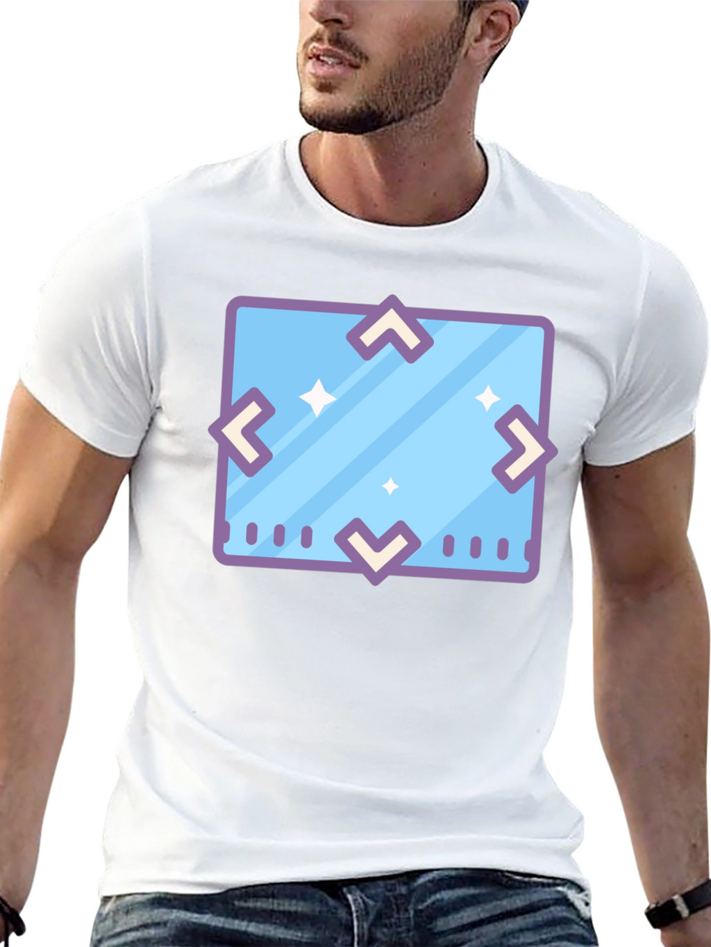 Geometric Icon Tee - Modern Graphic Print Shirt