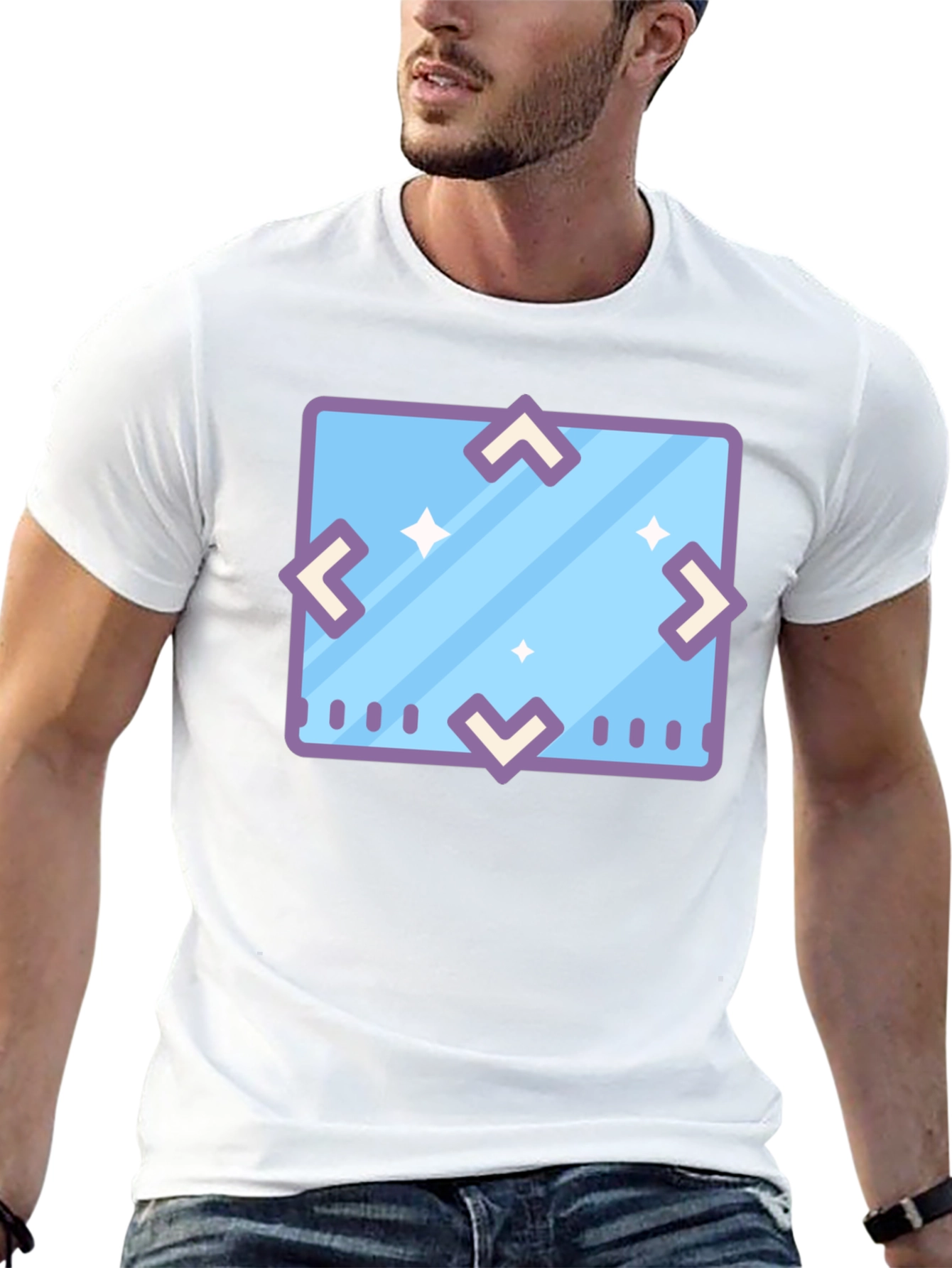 Geometric Icon Tee - Modern Graphic Print Shirt